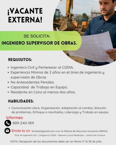 Vacante Externa.